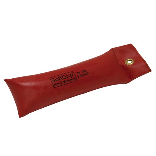 SoftGrip Hand Weight 7.5 lb Red - Best Medical Supplies Online