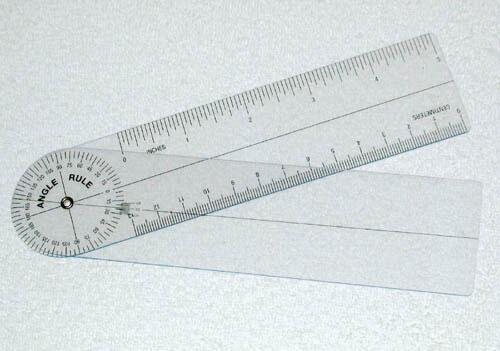 Plastic Angle Rule Goniometer 6 360 Degrees