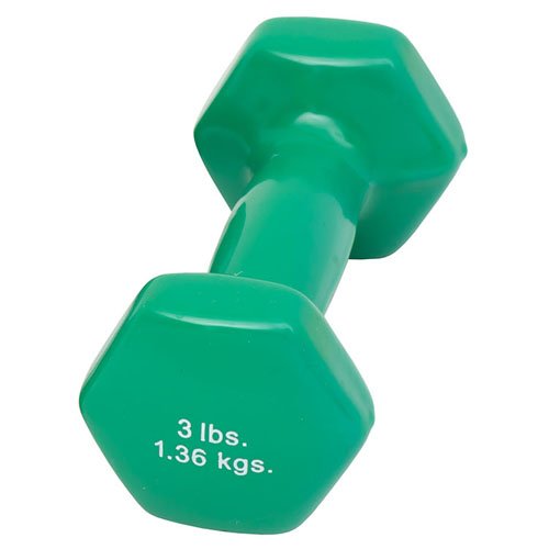 Dumbell Weight Color Vinyl Coated 3 Lb - Best Medical Supplies Online