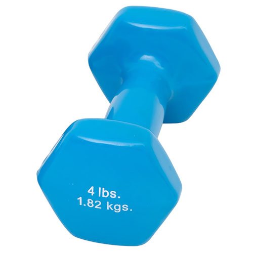 Dumbell Weight Color Vinyl Coated 4 Lb - Best Medical Supplies Online