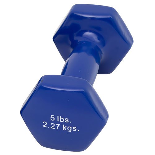 Dumbell Weight Color Vinyl Coated 5 Lb - Best Medical Supplies Online