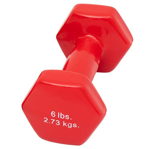 Dumbell Weight Color Vinyl Coated 6 Lb - Best Medical Supplies Online