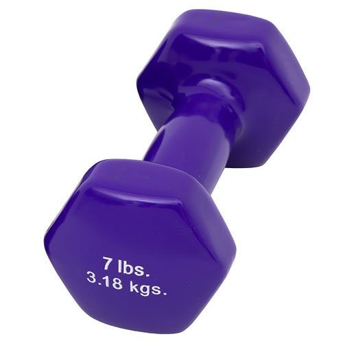 Dumbell Weight Color Vinyl Coated 7 Lb - Best Medical Supplies Online