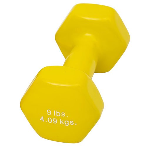 Dumbell Weight Color Vinyl Coated 9 Lb - Best Medical Supplies Online