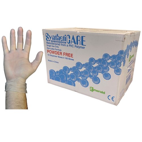 Vinyl Exam Gloves Powder-Free Cs/10 Boxes Small - Best Medical Supplies Online