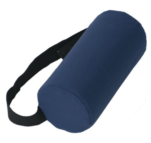 Lumbar Roll Full-Firm Navy With Strap 5 Dia. X 11