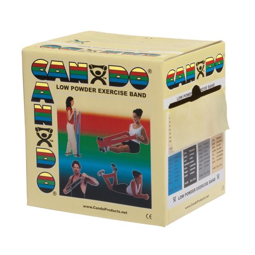 Cando Exercise Band Tan XX-Light 50-Yard Dispenser Box - Best Medical Supplies Online