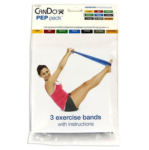 Cando Band PEP Packs Moderate (grn bl blk) - Best Medical Supplies Online