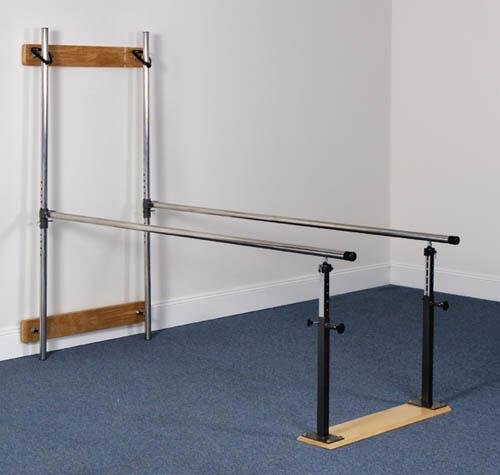 Wall Mounted Folding Parallel Bars w/7' Handrails