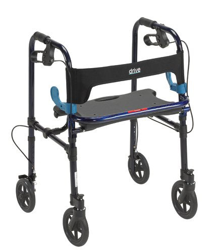 Clever-Lite Folding Rollator Adult w/8 Casters - Best Medical Supplies Online