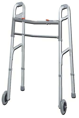 Easy-Release 2 Button Walker Youth W/3 Wheels - Best Medical Supplies Online