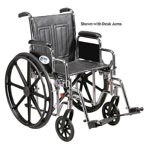 Wheelchair Std. 16 Fixed Arms w/Swingaway Footrests