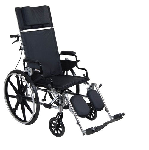 Viper Plus Reclining W/C 20 Flip-Back Rem Full Arms - Best Medical Supplies Online