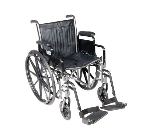 Wheelchair Fixed Arms 18 S/A F/Rests Dual Axle K1/K2 - Best Medical Supplies Online