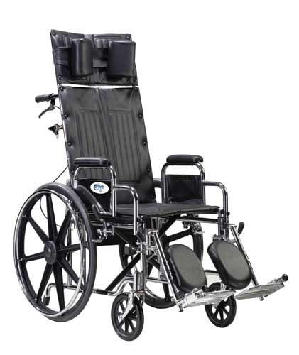 Wheelchair Full Reclining 22 W/Removable Desk Arms - Best Medical Supplies Online