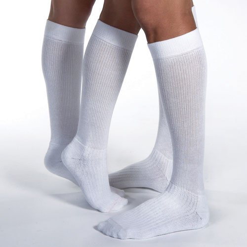 Jobst Activewear 30-40 Knee-Hi Socks White XL - Best Medical Supplies Online