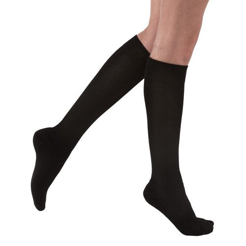 Jobst Activewear 20-30 Knee-Hi Socks Black Large Full Calf - Best Medical Supplies Online