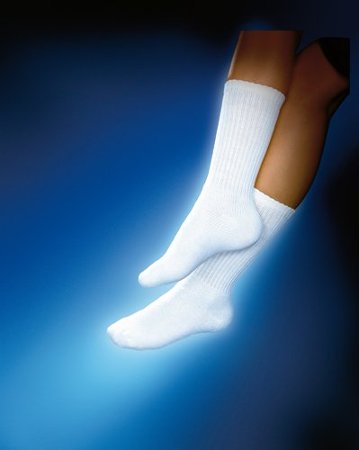 Sensifoot 8 -15 Crew Diabetic Socks Medium White - Best Medical Supplies Online