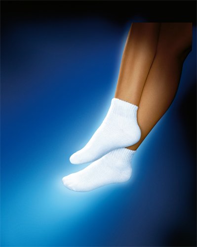 Sensifoot Mini Crew Socks White Medium - Best Medical Supplies Online