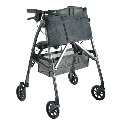 EZ Fold-N-Go Rollator - Black Walnut (each) - Best Medical Supplies Online