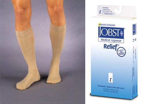 Jobst Relief K/H CT 15-20 mmHg Beige Large - Best Medical Supplies Online