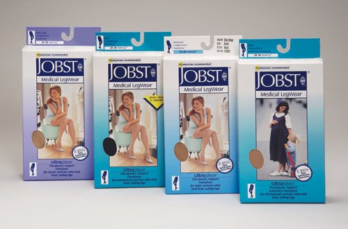 Jobst Ultrasheer 15-20 Thigh-Hi Black X-Large - Best Medical Supplies Online