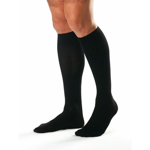 Jobst for Men 15 - 20 Knee-Hi Black Large Tall - Best Medical Supplies Online