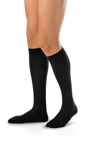 Jobst for Men 20-30 Knee-Hi Black Large Tall - Best Medical Supplies Online