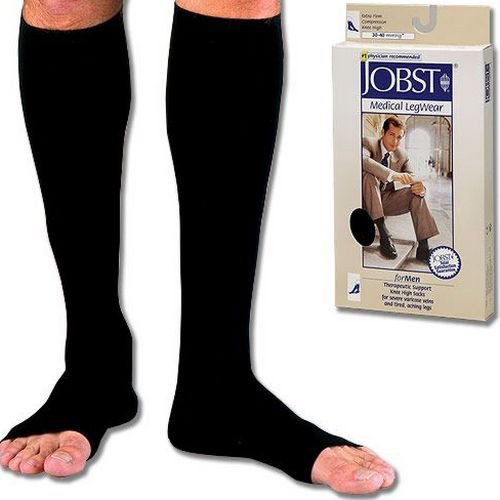 Jobst Opaque 30-40 K/H Open Toe Black Small - Best Medical Supplies Online