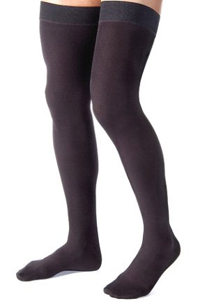 Jobst for Men 20-30 Thigh high Black Small - Best Medical Supplies Online