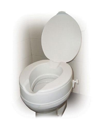 Raised Toilet Seat w/Lid 4 Savannah-style Retail - Best Medical Supplies Online