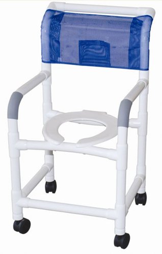 Shower Chair PVC w/Casters 18 Internal Width(Custom)MJM - Best Medical Supplies Online