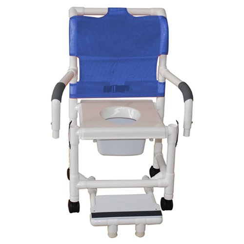 Shower Chair w/Vacuum Seat & Sliding Footrest - Best Medical Supplies Online