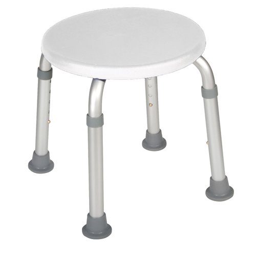 Bath Stool - Round White by Drive - Best Medical Supplies Online