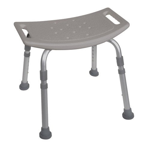 Shower Safety Bench W/O Back Tool-Free Assembly Grey - Best Medical Supplies Online