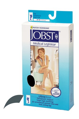 Jobst Ultrasheer 20-30mmHg Thigh Hi Small (pr) Antracite - Best Medical Supplies Online