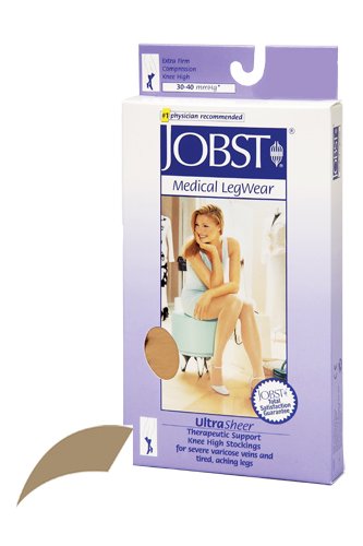 Jobst Ultrasheer 30-40mmHg Knee Hi Small (pr) Honey - Best Medical Supplies Online