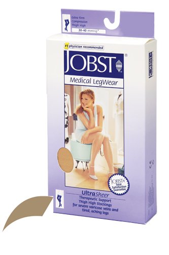 Jobst Ultrasheer 30-40mmHG Thigh Hi Small (pr) Honey - Best Medical Supplies Online