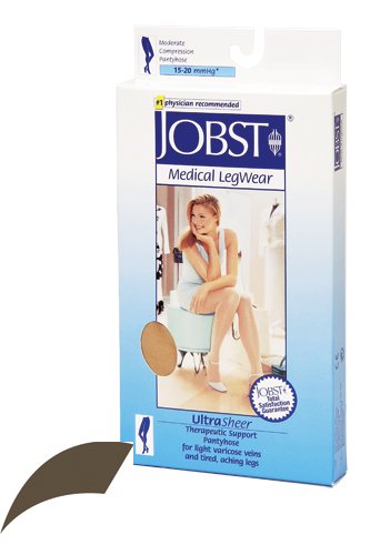 Jobst Ultrasheer 15-20 mmHg Pantyhose Espresso Large - Best Medical Supplies Online