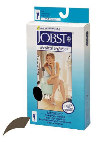 Jobst Ultrasheer 20-30mmHG Thigh Hi Small (pr) Espresso - Best Medical Supplies Online