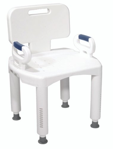 Bath Bench Premium Series with Back and Arms - Best Medical Supplies Online