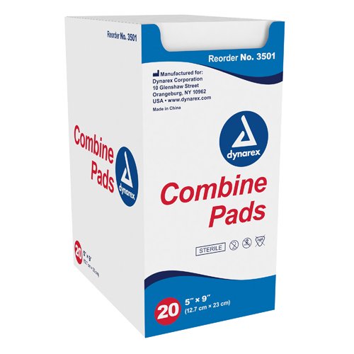 ABD Combine Pad Sterile 5 x9 1 tray (20 per tray) - Best Medical Supplies Online