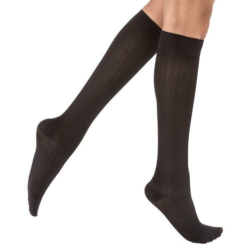 Jobst soSoft Socks KneeHigh 8-15 mmHg Black Medium 1/pair - Best Medical Supplies Online