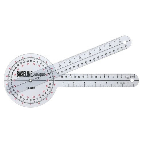 Baseline Goniometer 12 360d Plastic - Best Medical Supplies Online