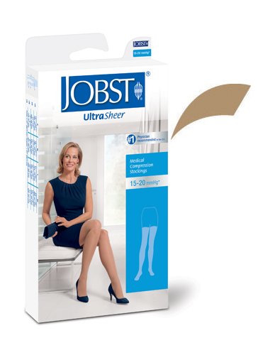 Jobst Ultrasheer 15-20 Thigh High Beige Medium - Best Medical Supplies Online