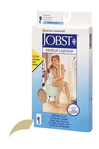 Jobst Ultrasheer 15-20 Thigh w/Dot Natural Large - Best Medical Supplies Online