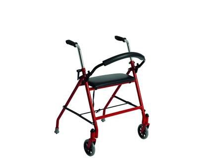 Rollator Push Down Brake Red - Best Medical Supplies Online