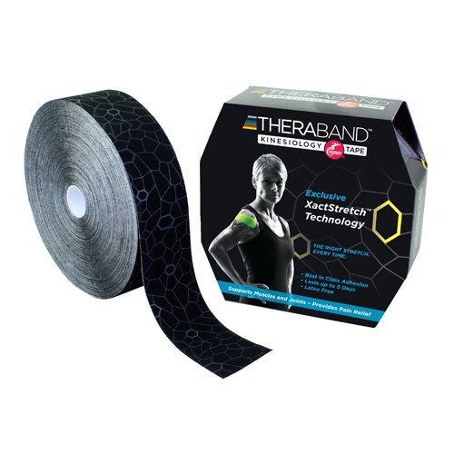 TheraBand Kinesiology TapeBulk 2 x103.3' Black/White - Best Medical Supplies Online