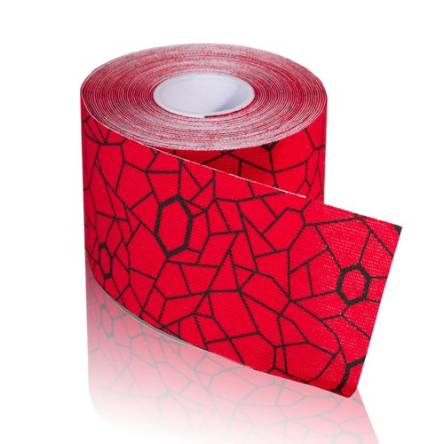 TheraBand Kinesiology Tape STD Roll 2 x16.4' Hot Red/Black - Best Medical Supplies Online