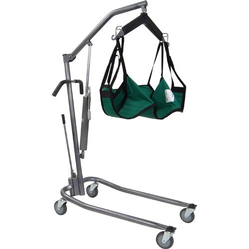 Patient Lift-Manual Silvr Vein w/6-Pt Cradle & Chains-Drive - Best Medical Supplies Online